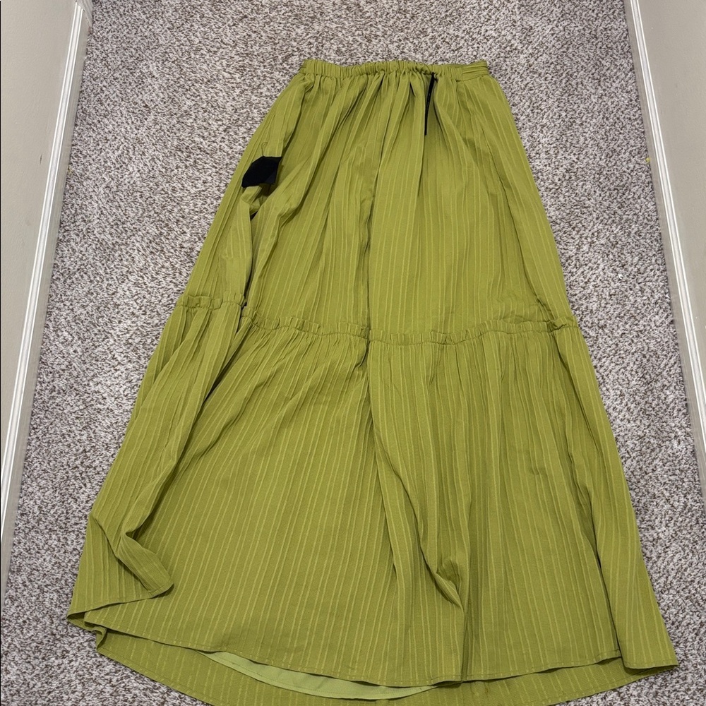 Lulus Island Vacay Light Green Tie-Back Maxi Dress M NWT - Picture 8 of 8
